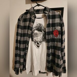 Time To Float Flanel And Tee 🤡🎈